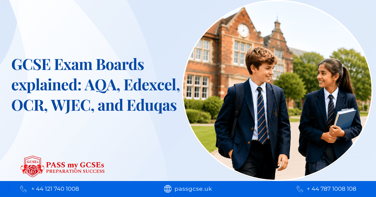 GCSE Exam Boards explained: AQA, Edexcel, OCR, WJEC, and Eduqas
