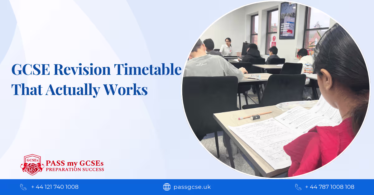 GCSE Revision Timetable That Actually Works