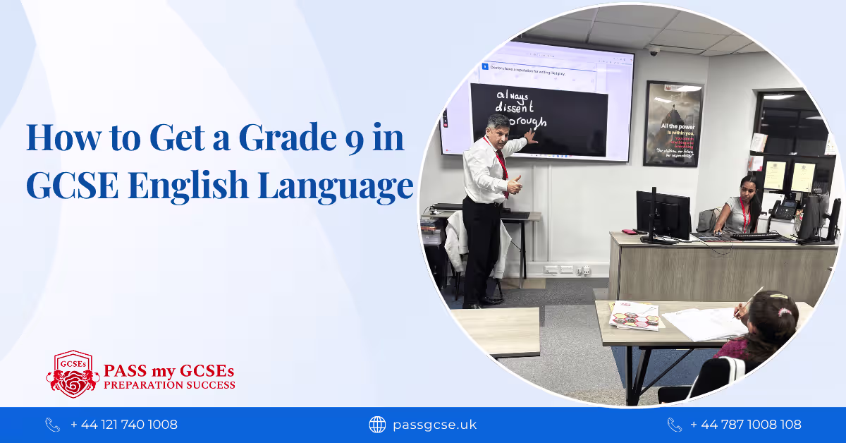 How to Get a Grade 9 in GCSE English Language